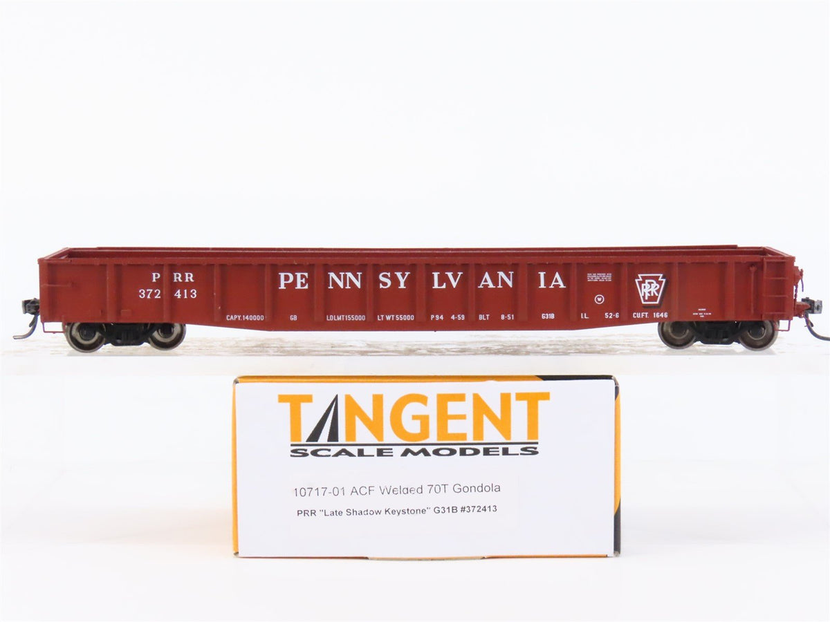 HO Scale Tangent #10717-01 PRR Pennsylvania ACF Welded 70t Gondola #372413