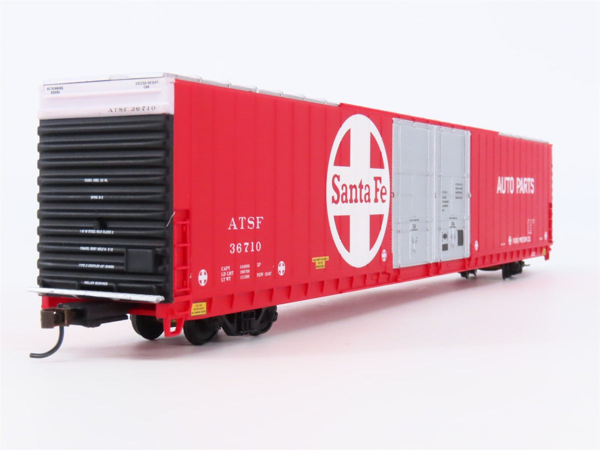 HO Walthers #932-3505 ATSF Santa Fe 86&#39; Hi-Cube 4-Door Auto Parts Box Car #36710