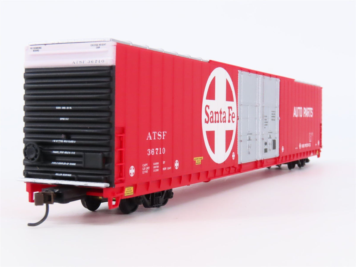 HO Walthers #932-3505 ATSF Santa Fe 86&#39; Hi-Cube 4-Door Auto Parts Box Car #36710