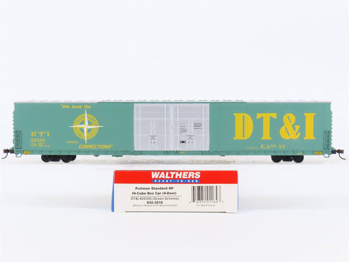 HO Walthers #932-3516 DT&amp;I Detroit Toledo &amp; Ironton 86&#39; Hi-Cube Box Car #26300