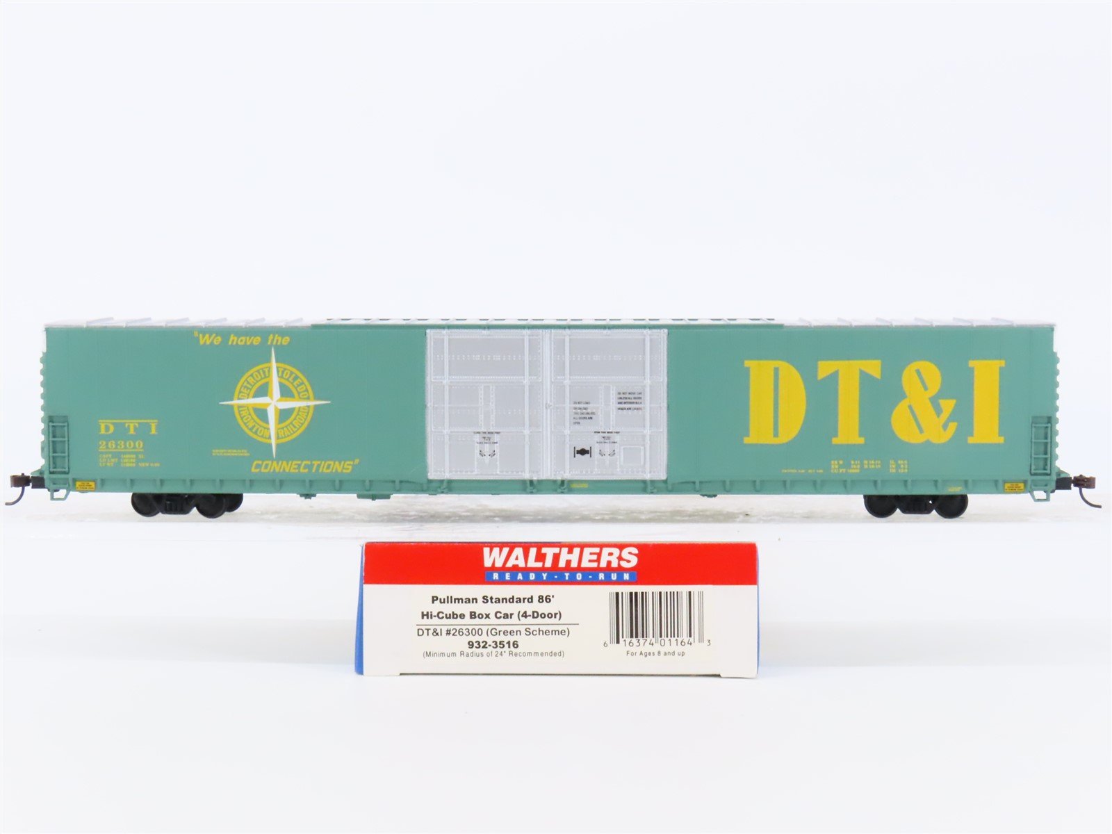 HO Walthers #932-3516 DT&I Detroit Toledo & Ironton 86' Hi-Cube Box Car #26300