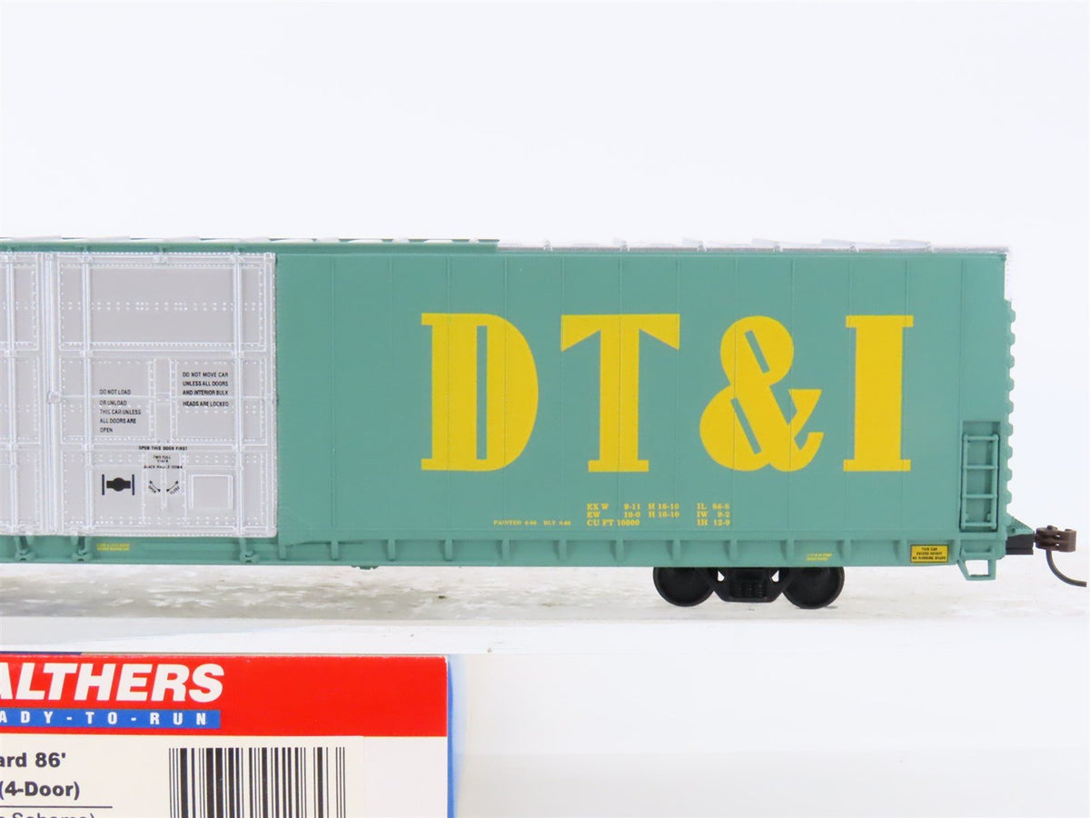 HO Walthers #932-3516 DT&amp;I Detroit Toledo &amp; Ironton 86&#39; Hi-Cube Box Car #26300