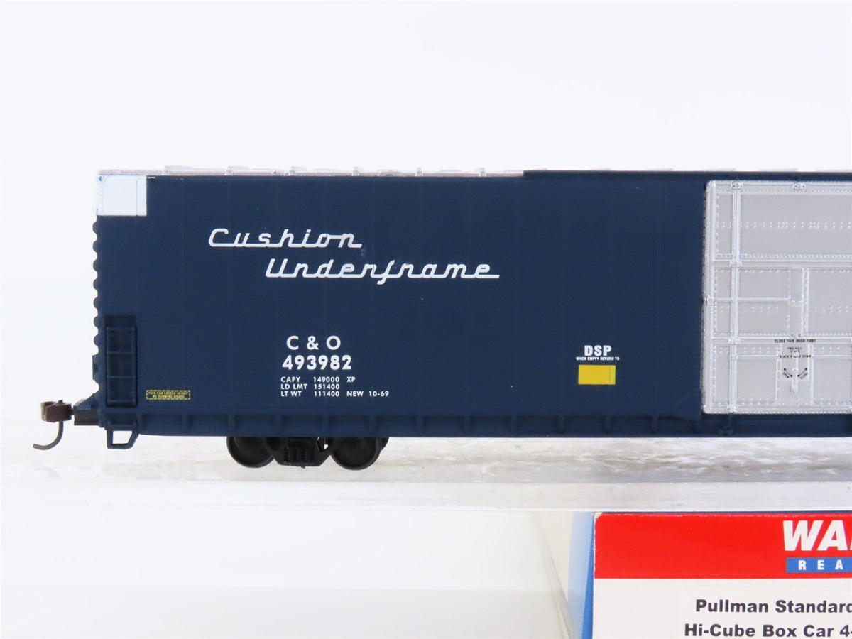 HO Walthers 932-3504 C&amp;O Chesapeake &amp; Ohio &quot;Progress&quot; 86&#39; Hi-Cube Box Car 493982