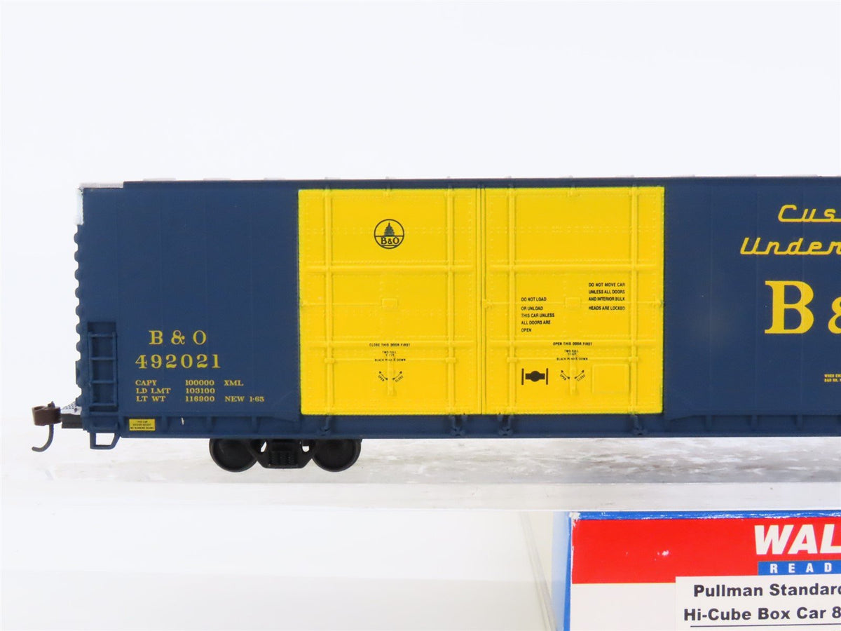 HO Scale Walthers #932-3531 B&amp;O Baltimore &amp; Ohio 86&#39; Hi-Cube Box Car #492021