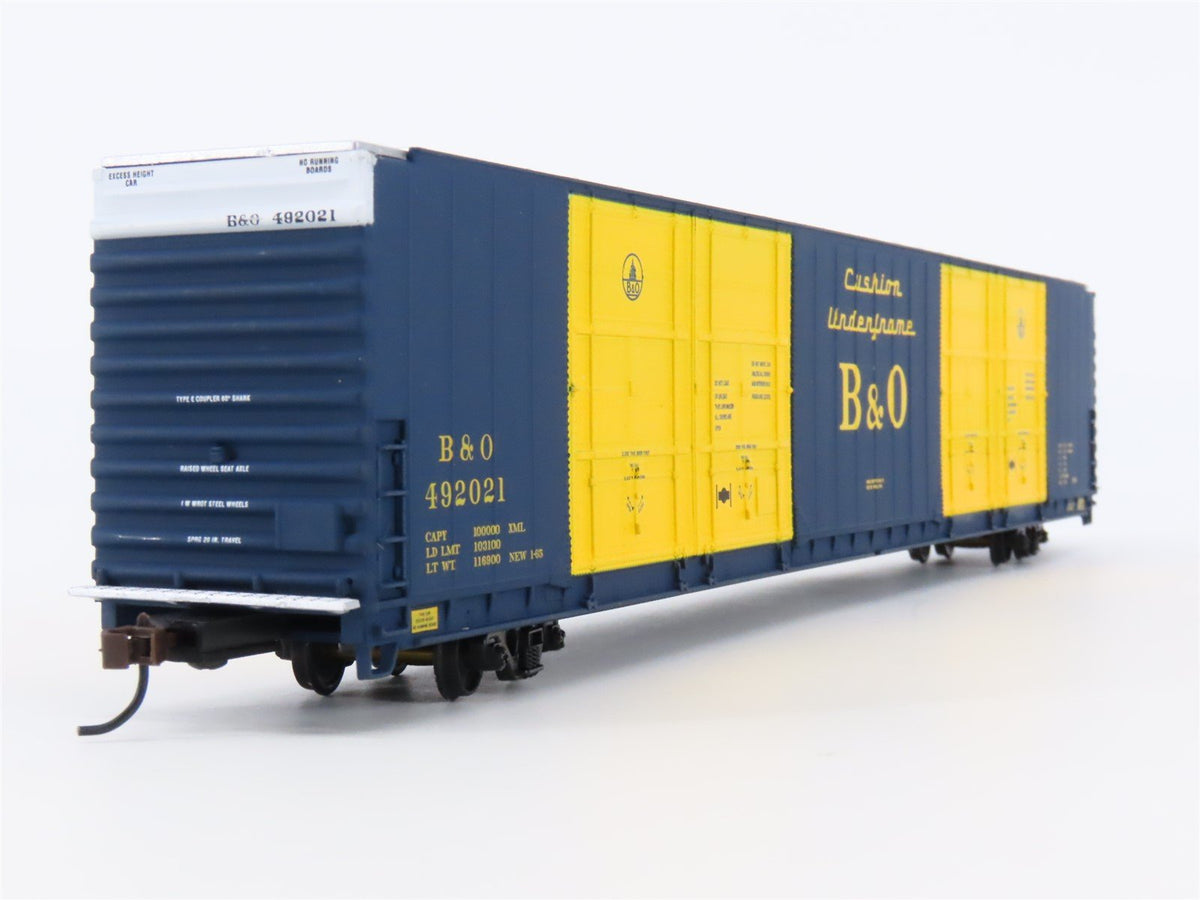 HO Scale Walthers #932-3531 B&amp;O Baltimore &amp; Ohio 86&#39; Hi-Cube Box Car #492021