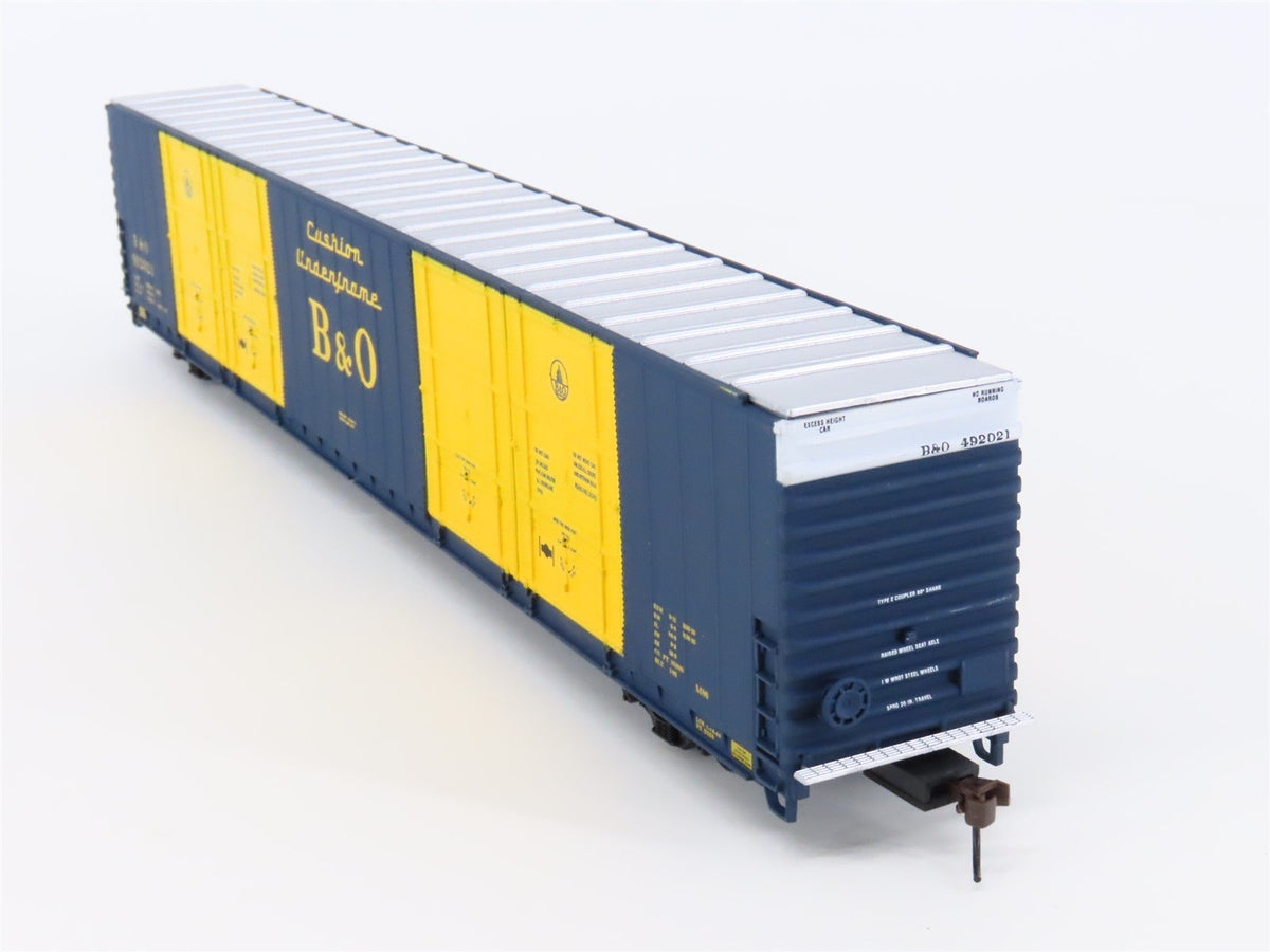 HO Scale Walthers #932-3531 B&amp;O Baltimore &amp; Ohio 86&#39; Hi-Cube Box Car #492021