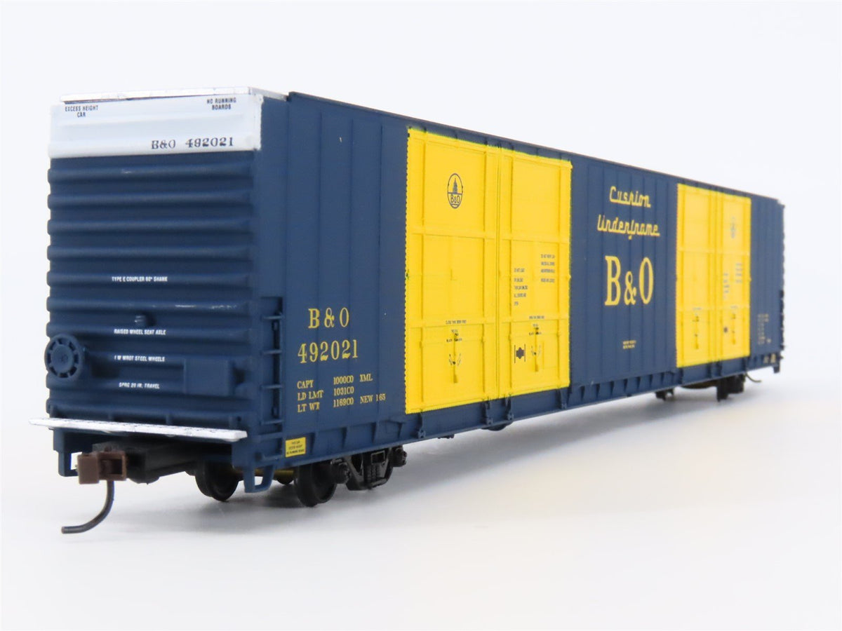 HO Scale Walthers #932-3531 B&amp;O Baltimore &amp; Ohio 86&#39; Hi-Cube Box Car #492021