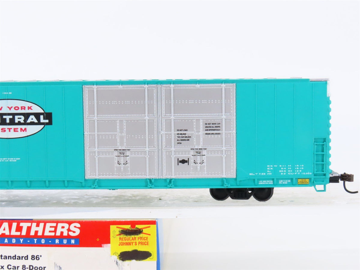 HO Scale Walthers #932-3533 NYC New York Central 86&#39; Hi-Cube Box Car #67557