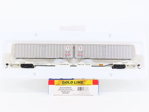 HO Walthers Gold Line 932-41061 PRR/MDT NYC Mark IV Flat Car #9609 w/ Trailers