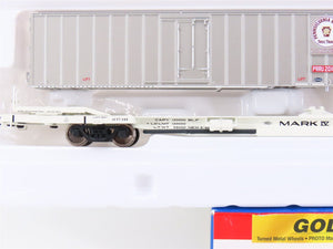 HO Walthers Gold Line 932-41060 PRR/MDT NYC Mark IV Flat Car #9663 w/ Trailers