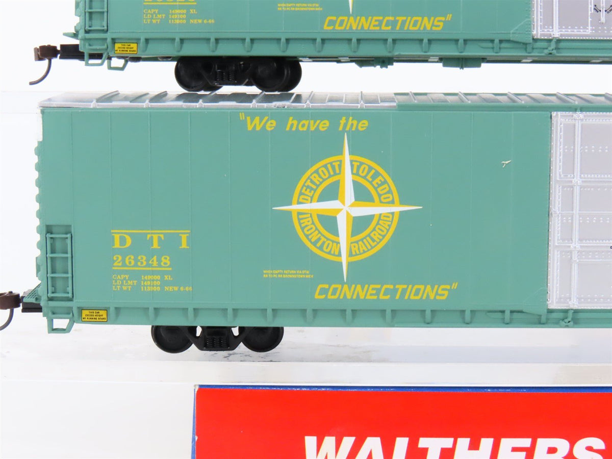 HO Walthers #932-23516 DT&amp;I Detroit Toledo &amp; Ironton 86&#39; Hi-Cube Box Car 2-Pack