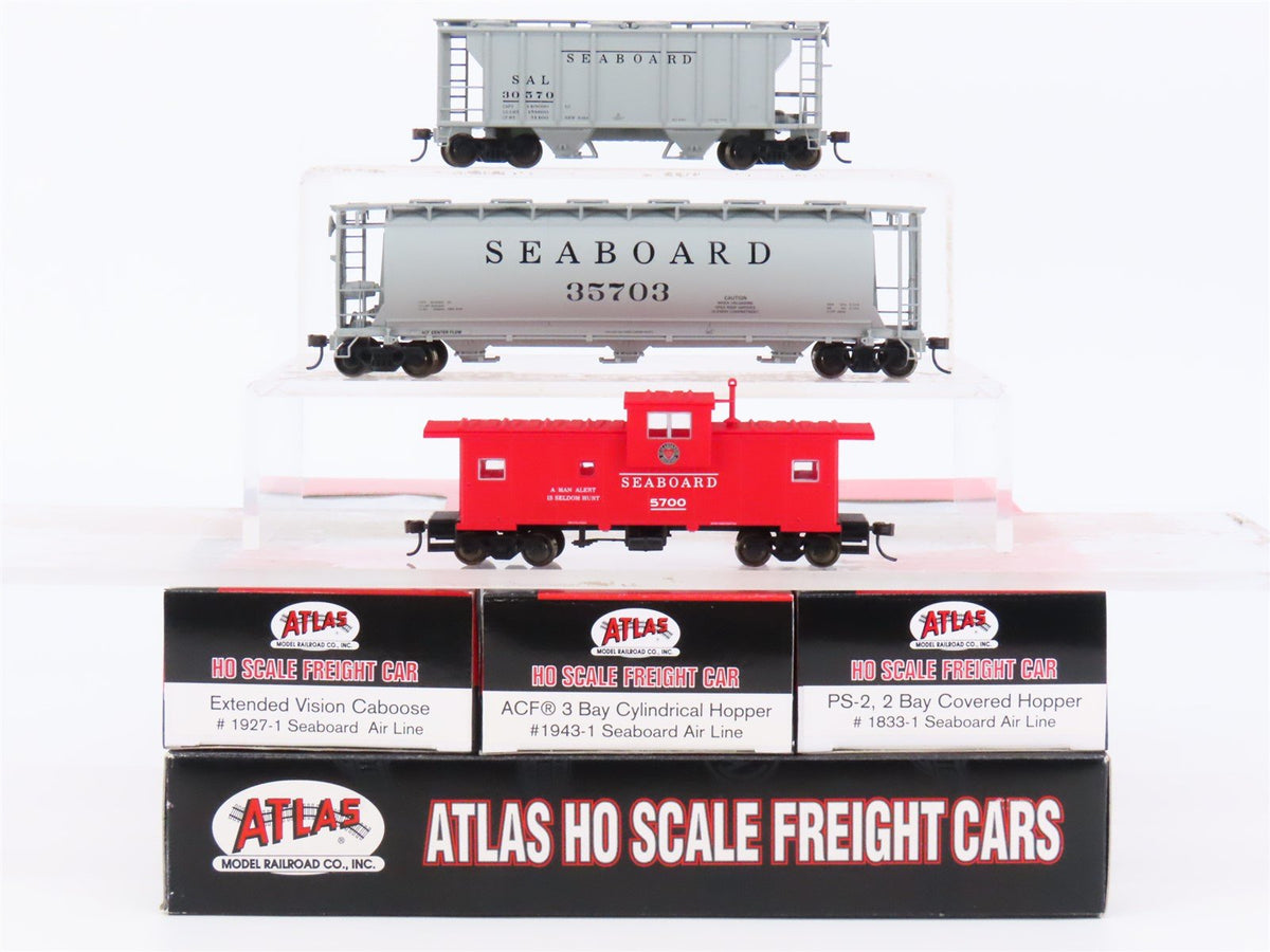 HO Atlas #1143 America&#39;s Historic Railroads SAL Seaboard Freight Cars 3-Pack