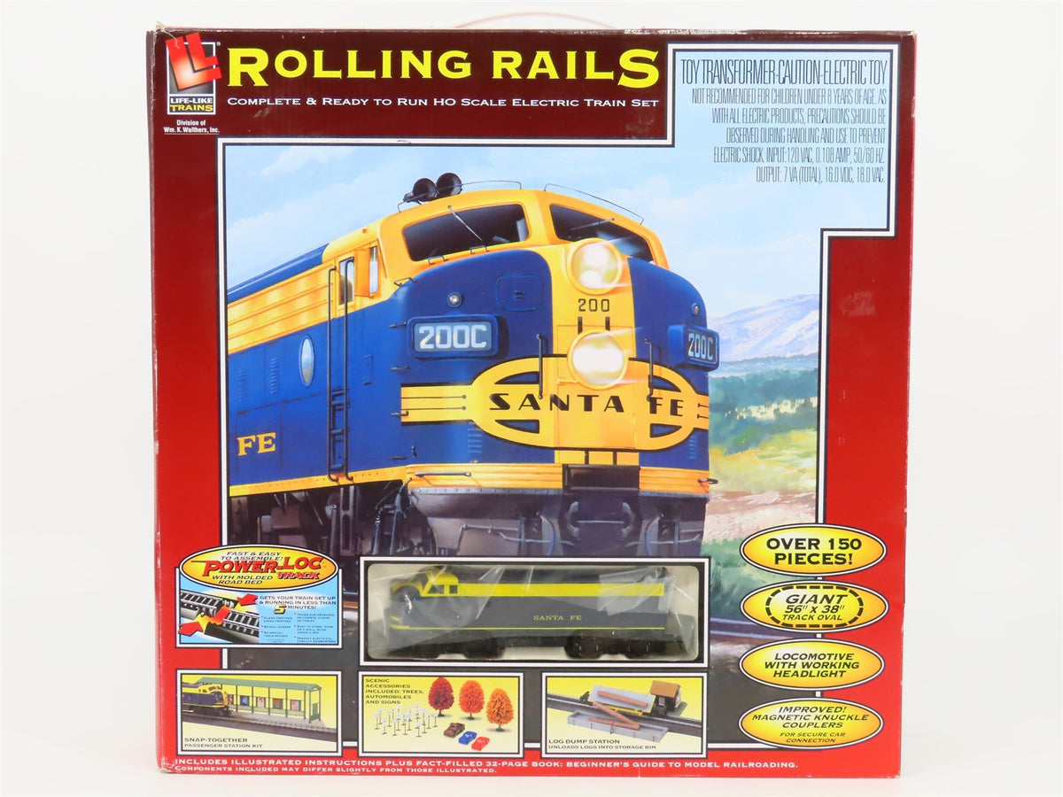 HO Scale Life-Like 433-8693 &quot;Rolling Rails&quot; Diesel Freight Train Set - Sealed