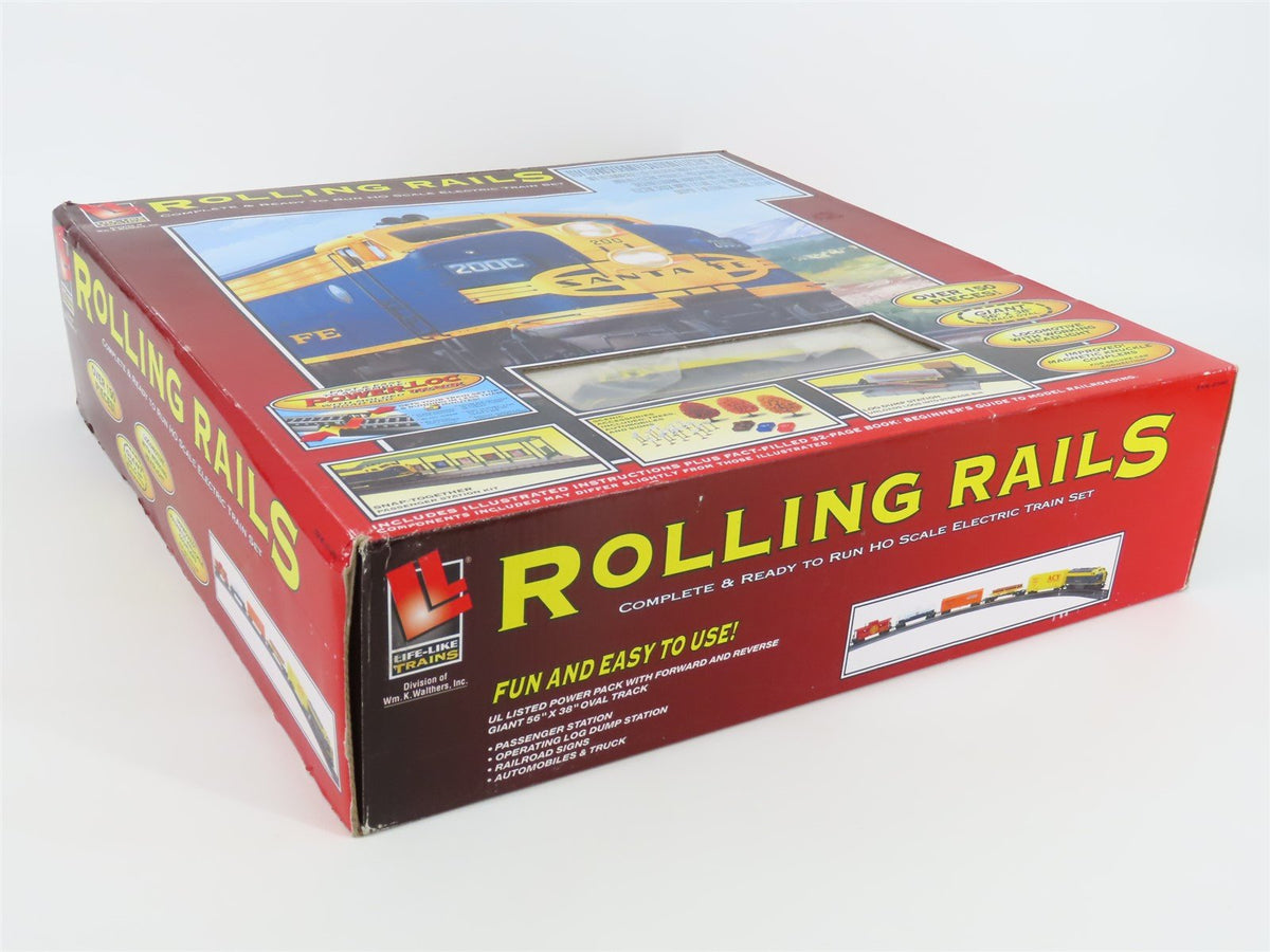 HO Scale Life-Like 433-8693 &quot;Rolling Rails&quot; Diesel Freight Train Set - Sealed