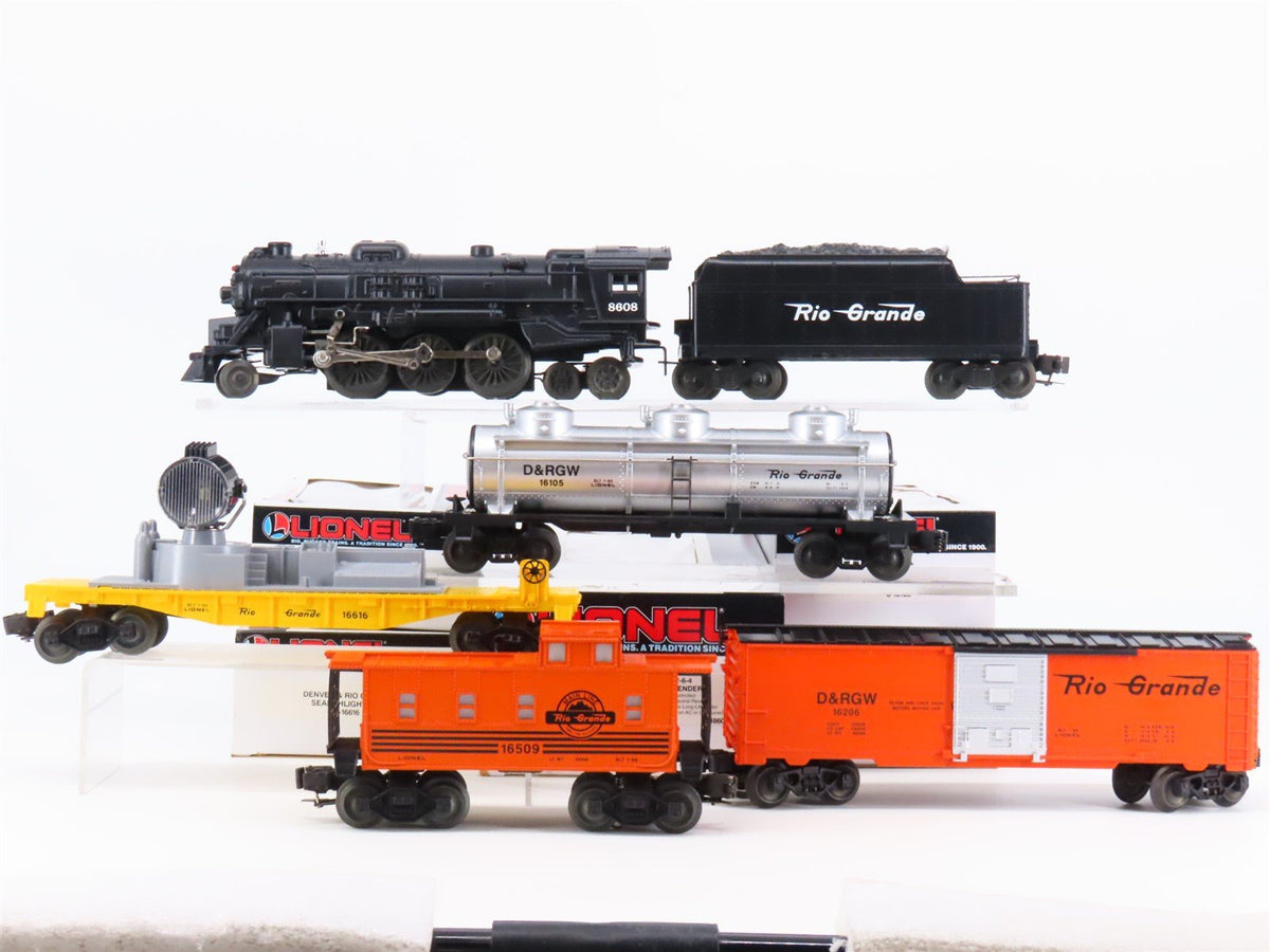 O Gauge 3-Rail Lionel 6-11758 DRGW Desert King Steam Loco Set w/ 3 Fright Cars