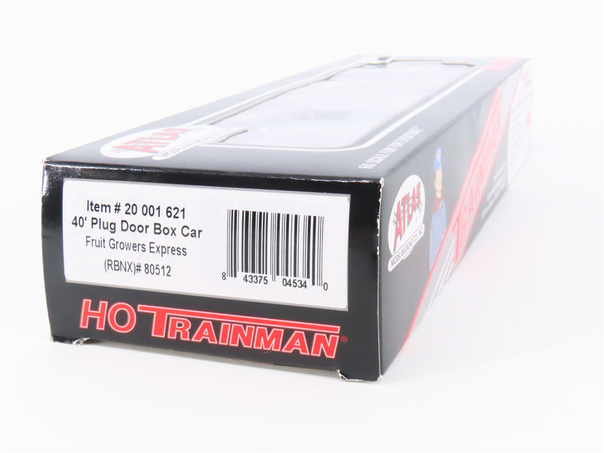 HO Scale Atlas Trainman 20001621 RBNX Fruit Growers Express 40&#39; Box Car #80512