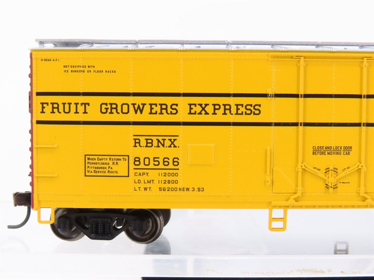 HO Scale Atlas Trainman 20001622 RBNX Fruit Growers Express 40&#39; Box Car #80566