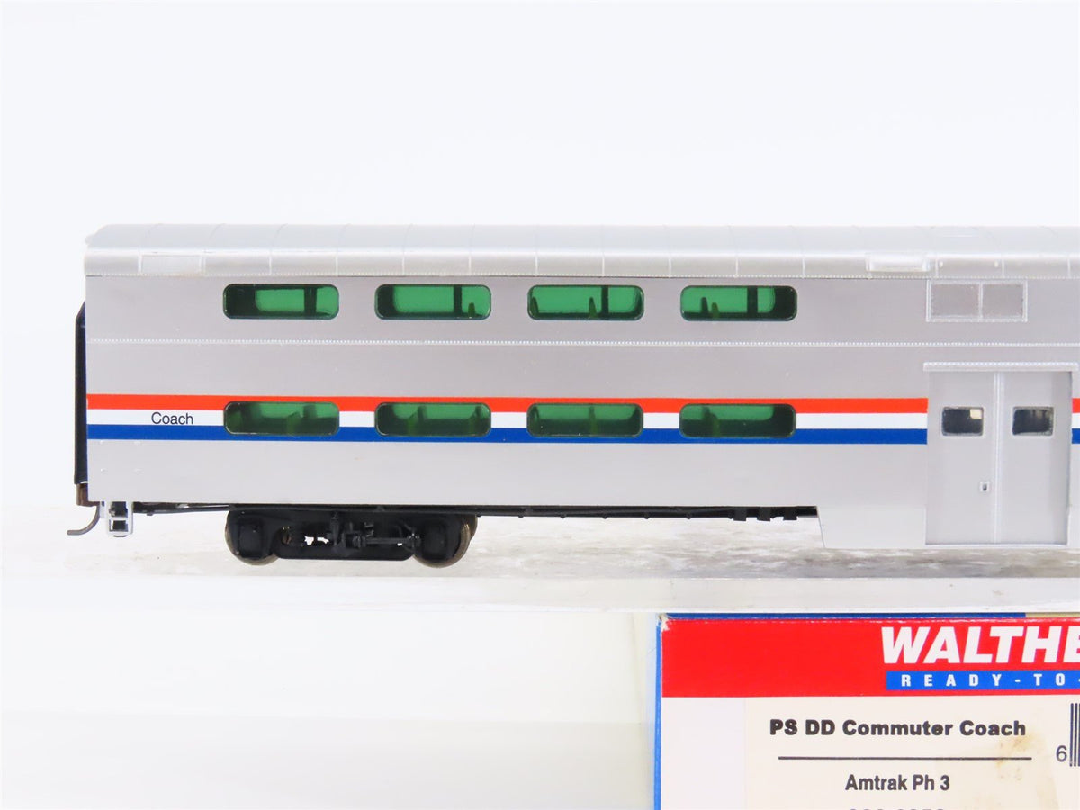 HO Scale Walthers 932-6256 AMTK Amtrak PS DD Commuter Coach Passenger Car