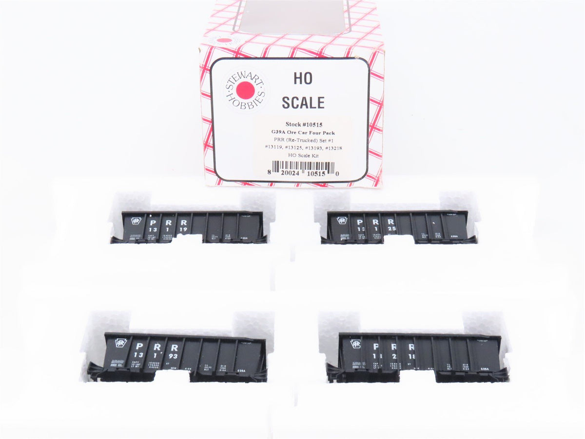 HO Scale Stewart Kit #10515 PRR Pennsylvania Railroad Ore Car 4-Pack