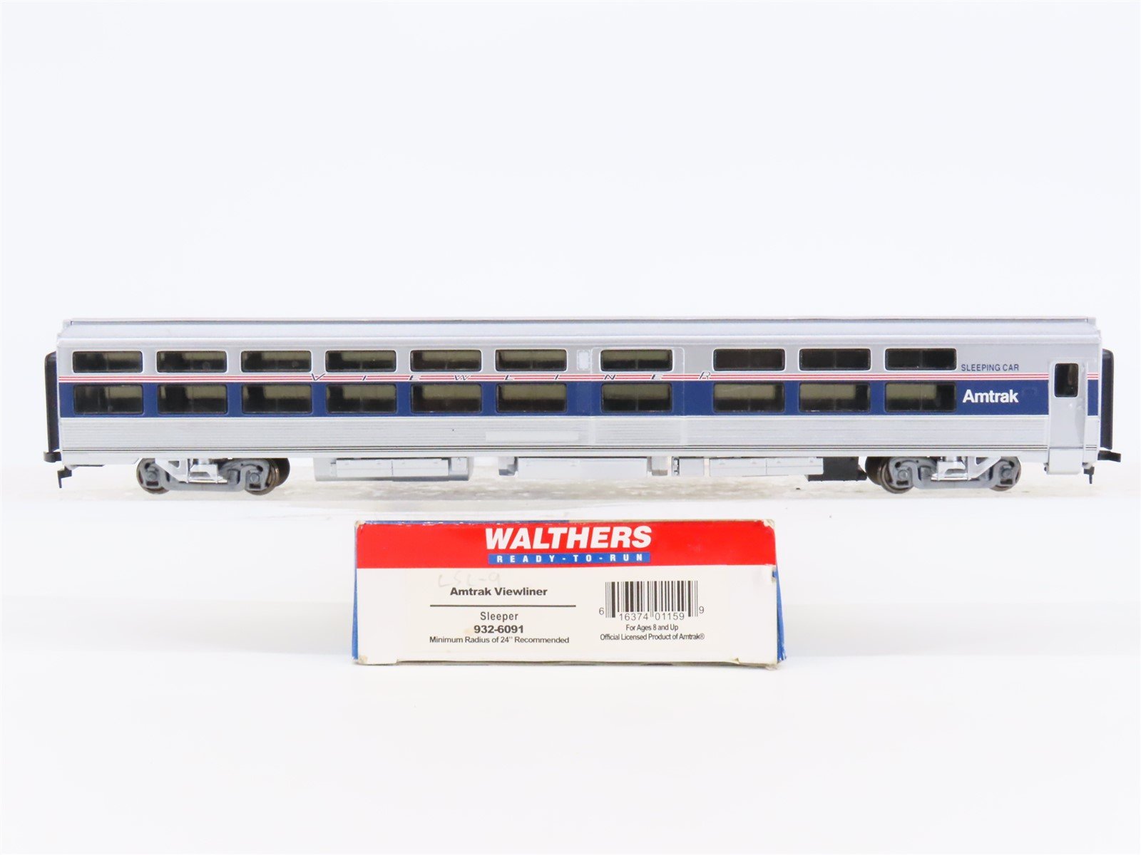 HO Scale Walthers 932-6091 AMTK Amtrak Viewliner Sleeper Passenger Car