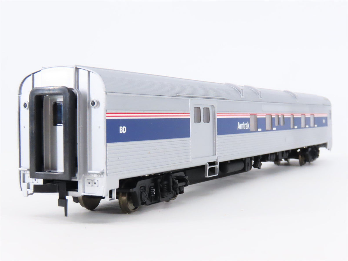 HO Scale Walthers 932-6464 AMTK Amtrak 85&#39; Budd Baggage Dormitory Passenger Car