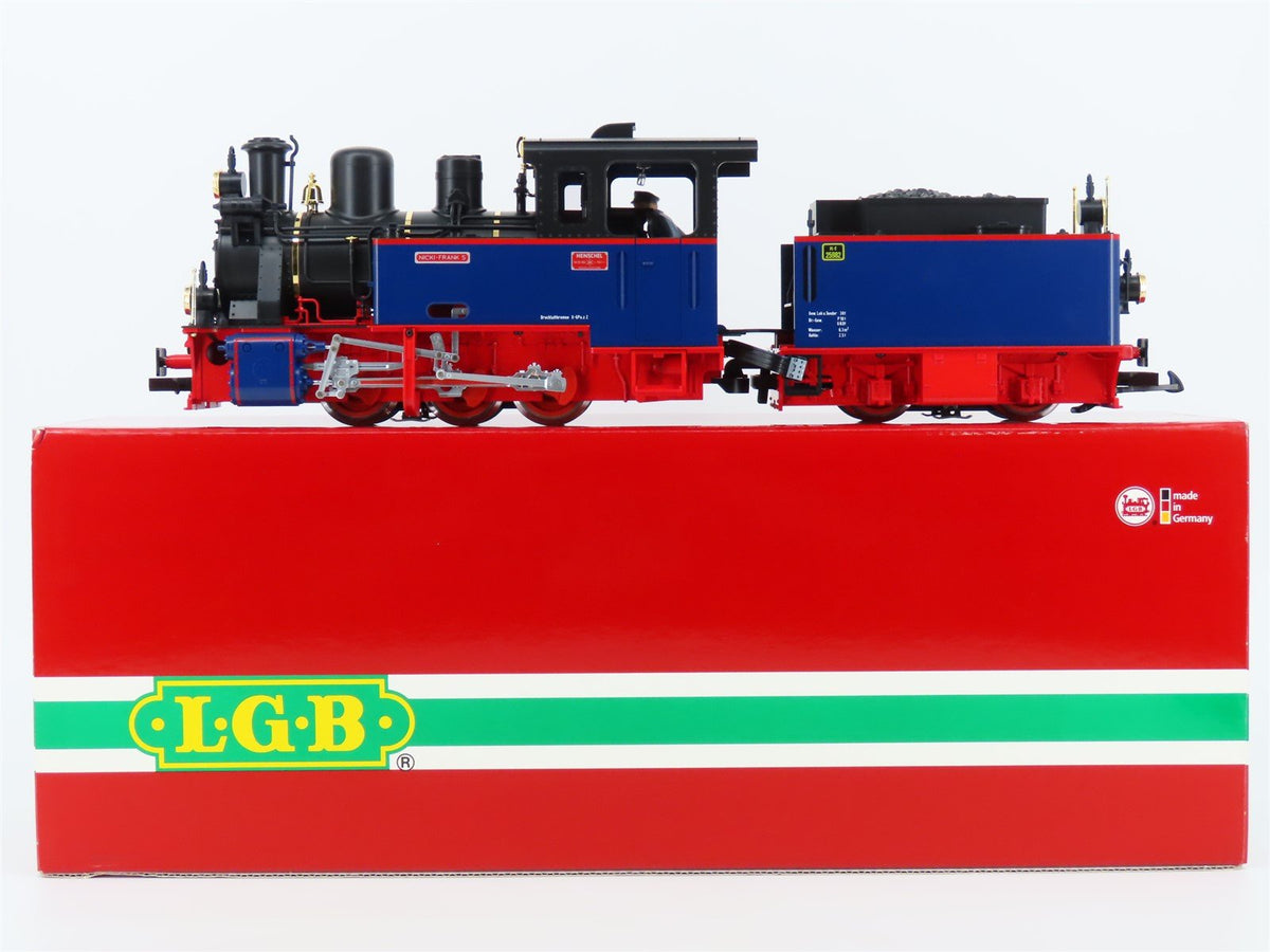 G Scale LGB 20261 Nicki &amp; Frank S 0-6-0 Steam Locomotive