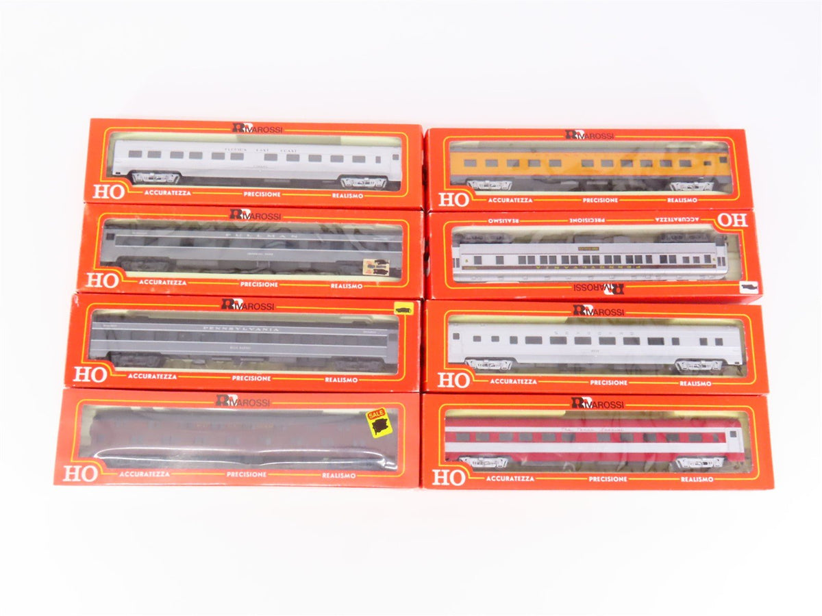 LOT of 8 HO Rivarossi PRR/FEC/SAL/SL-SF Pullman, Sleeper &amp; Coach Passenger Cars