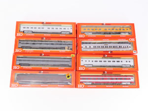 LOT of 8 HO Rivarossi PRR/FEC/SAL/SL-SF Pullman, Sleeper & Coach Passenger Cars