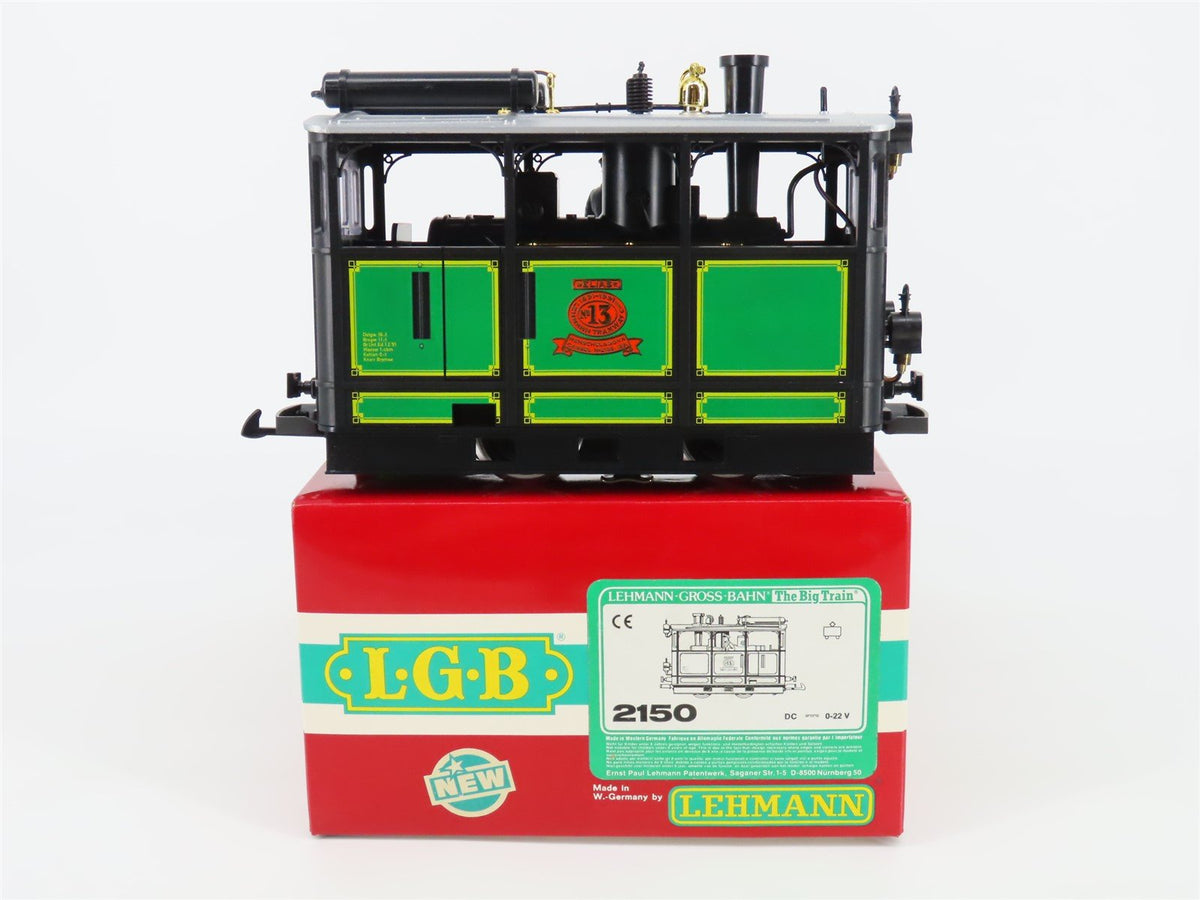 G Scale LGB 2150 Lehmann Tramway 0-4-0 Steam Tram Locomotive #13 &quot;Elias&quot;