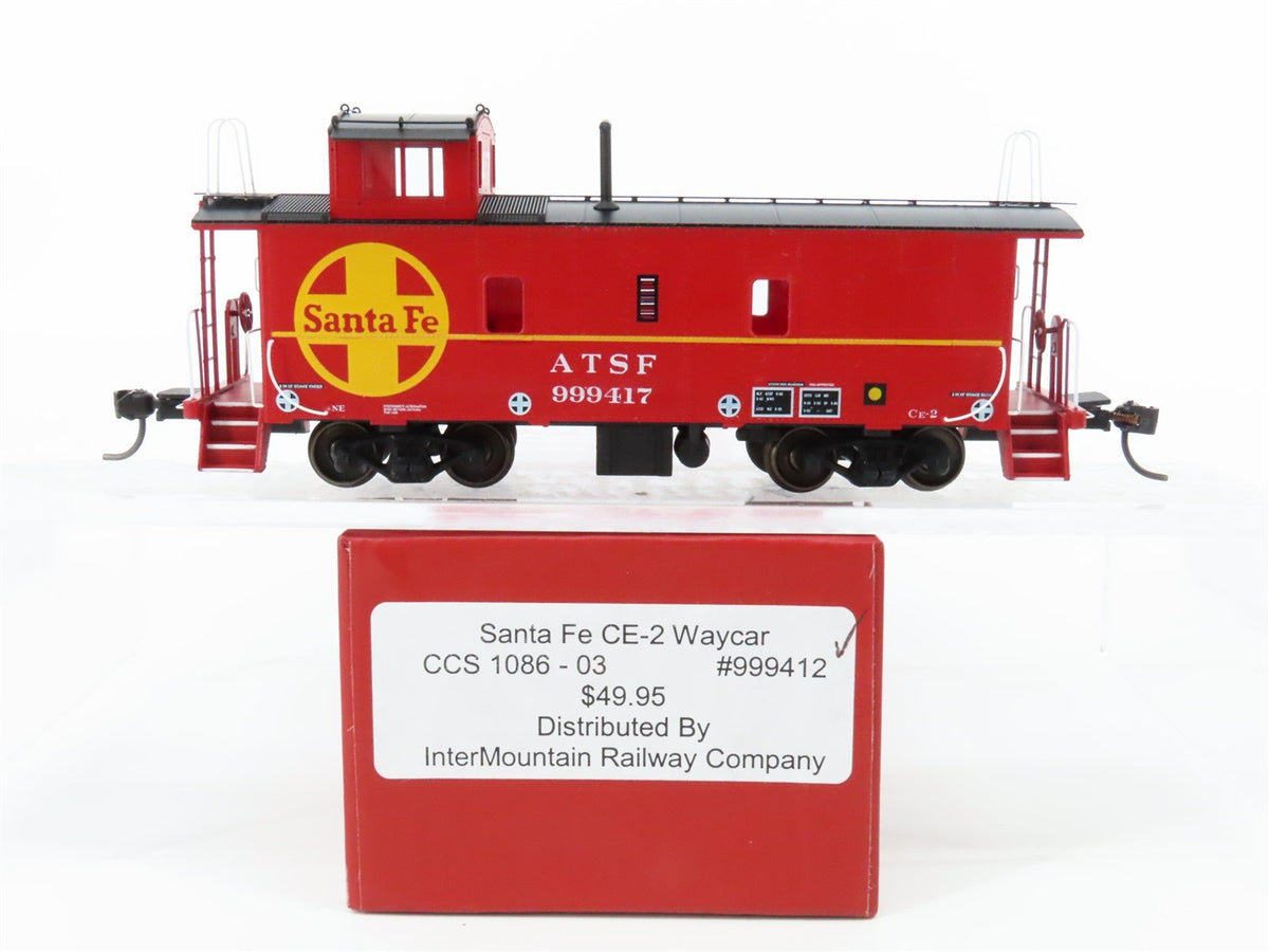 HO Scale Centralia Car Shops CCS1086-03 ATSF Santa Fe Railroad Caboose #999412