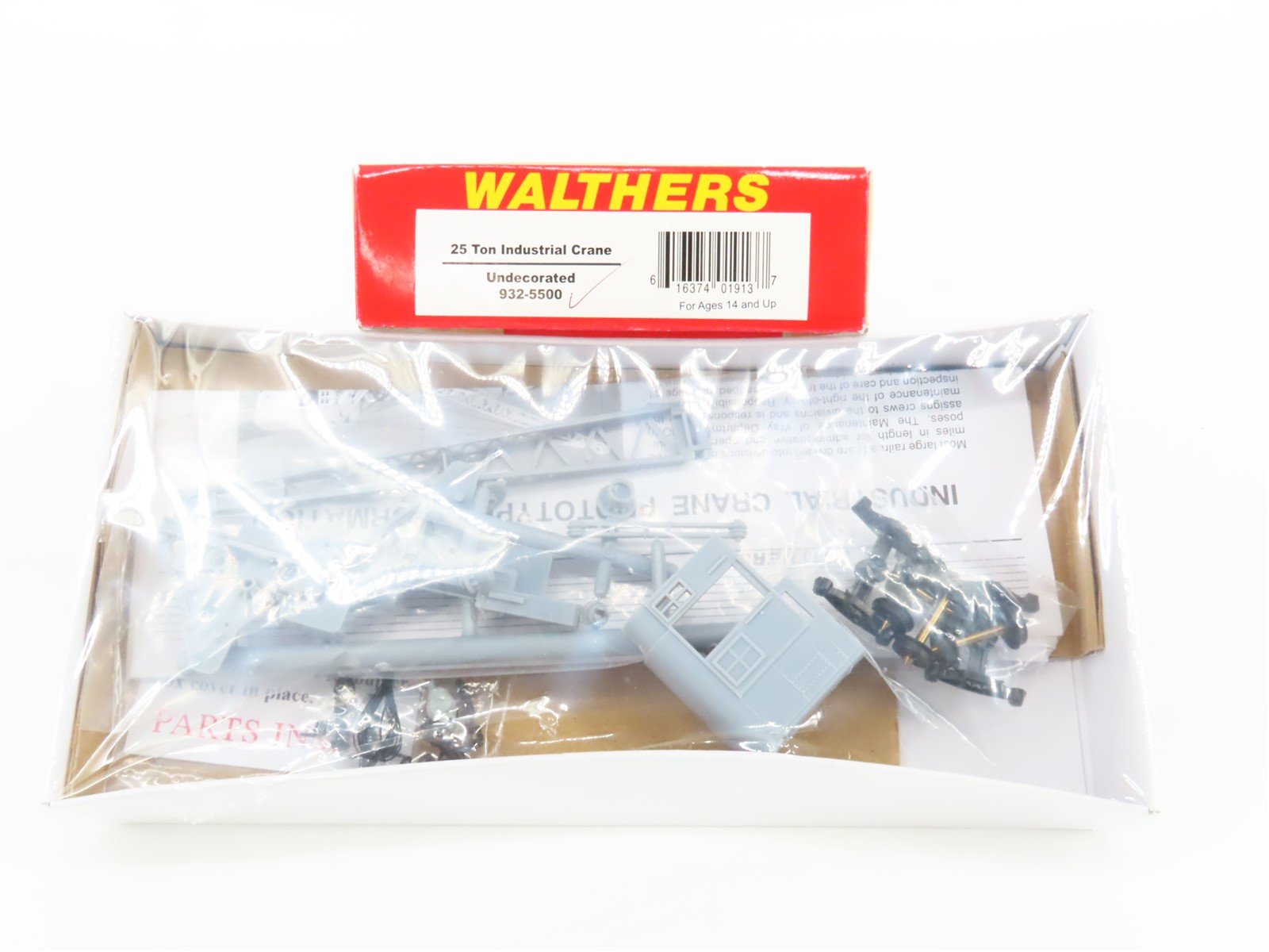 HO Scale Walthers Kit #932-5500 Undecorated 25 Ton Industrial Crane - Sealed