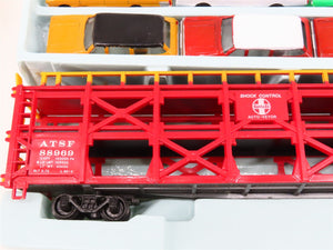 HO Scale Bachmann 1265 ATSF Santa Fe Auto Transporter #88969 w/ 15 Automobiles