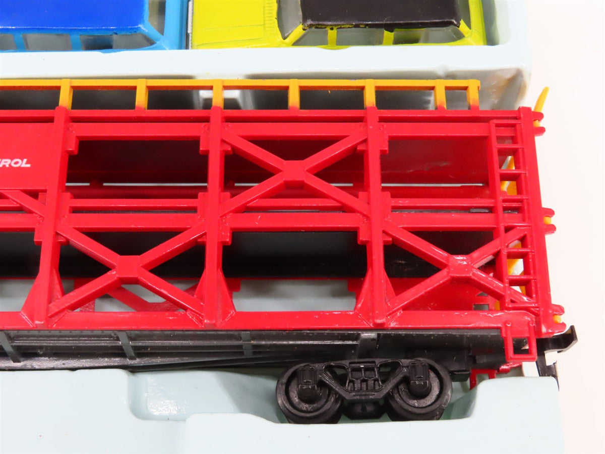 HO Scale Bachmann 1265 ATSF Santa Fe Auto Transporter #88969 w/ 15 Automobiles