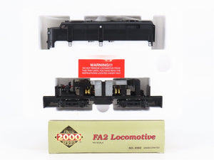 HO Scale Proto 20000 8392 Undecorated Black FA2 Diesel Locomotive BAD GEARS