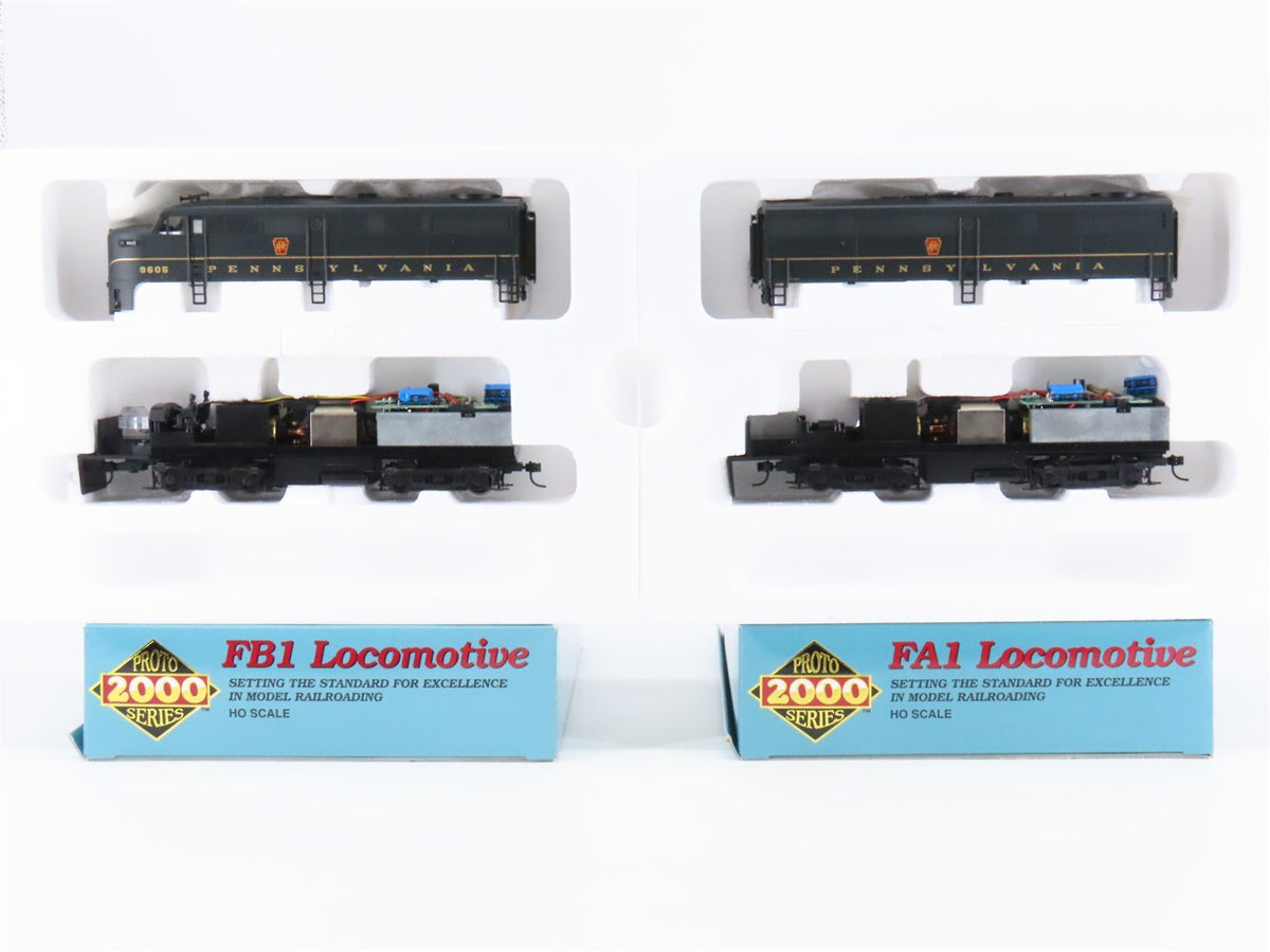 HO Scale Proto 20000 23467 PRR Pennsylvania FA1/FB1 Diesel Loco Set BAD GEARS