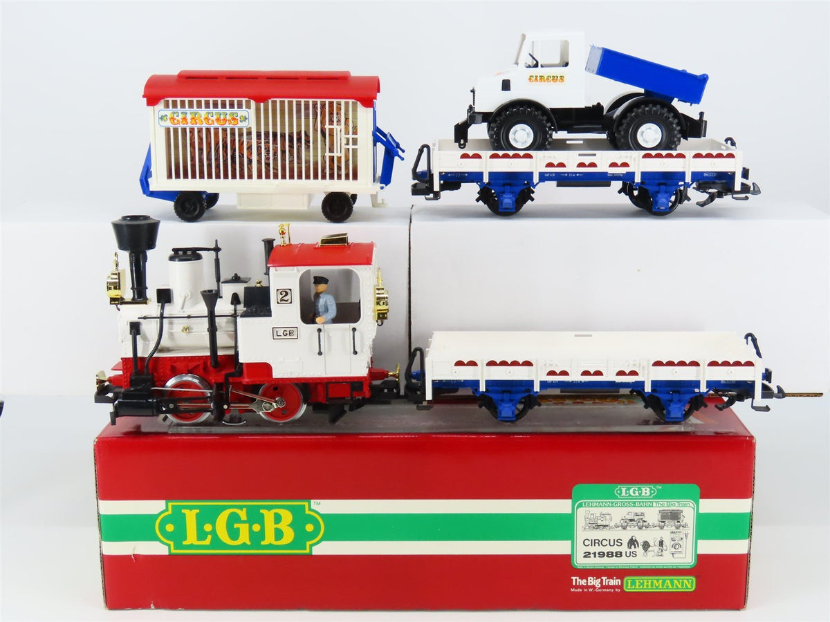 G Scale LGB 21988US Circus Train 0-4-0 Steam Starter Set