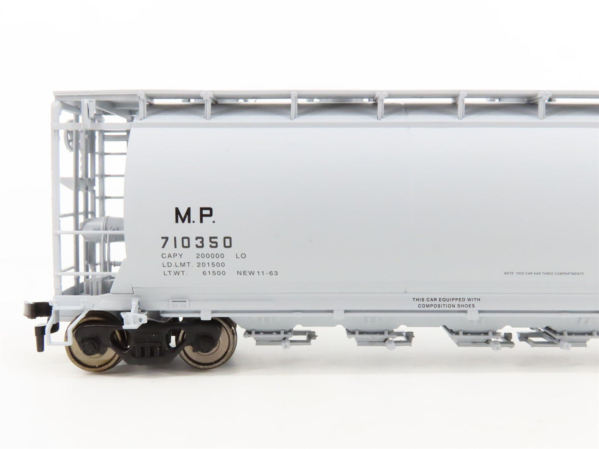 HO Scale Atlas #1957-3 MP Missouri Pacific ACF 6-Bay Cylindrical Hopper #710350