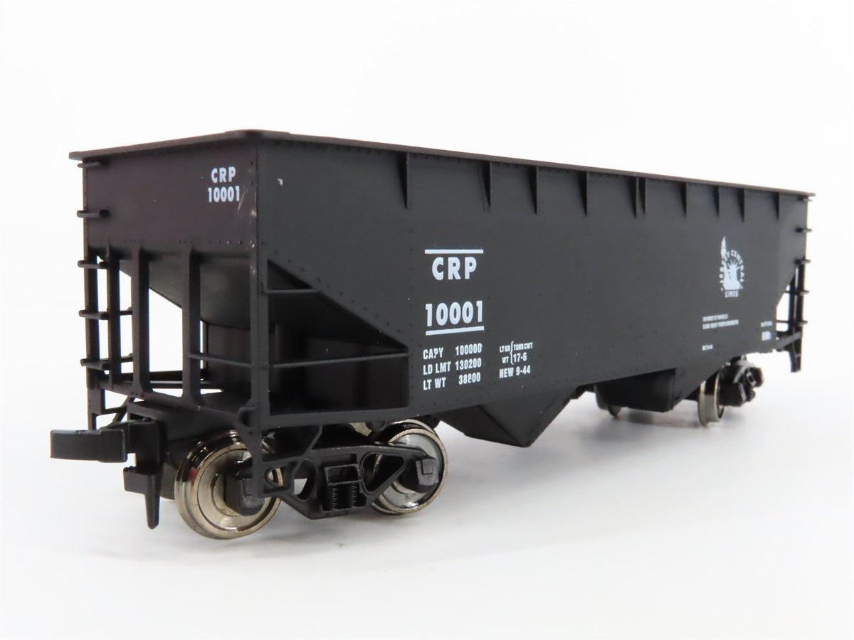 HO Scale Atlas #1856 CRP Jersey Central 2-Bay Offset Side Open Hopper #10001