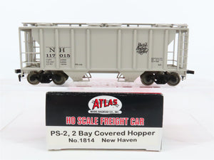 HO Scale Atlas #1814 NH New Haven Railroad 2-Bay Covered Hopper #117015