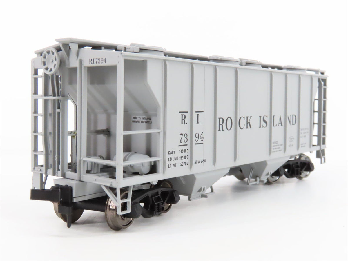 LOT of 2 HO Scale Atlas RI Rock Island 2-Bay Covered Hoppers #7200 &amp; #7394