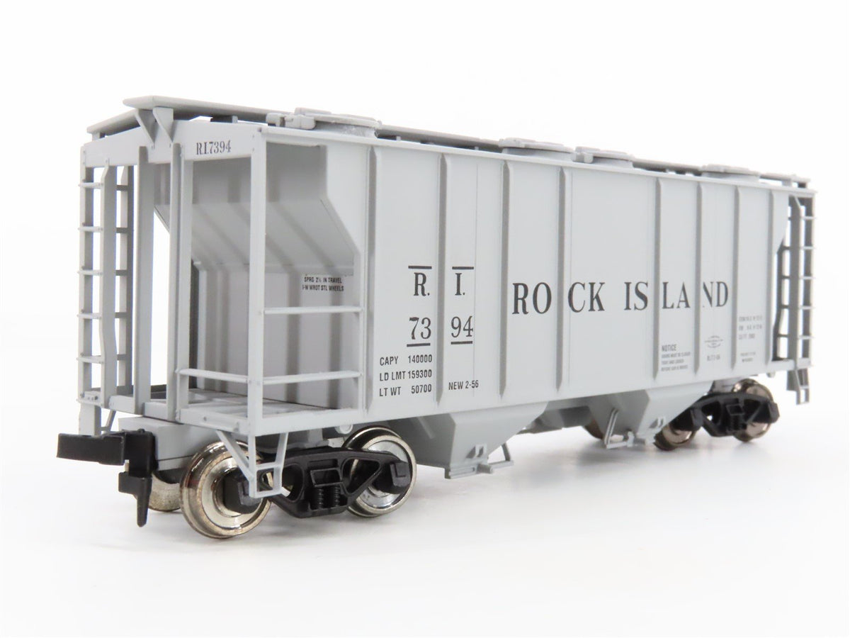 LOT of 2 HO Scale Atlas RI Rock Island 2-Bay Covered Hoppers #7200 &amp; #7394