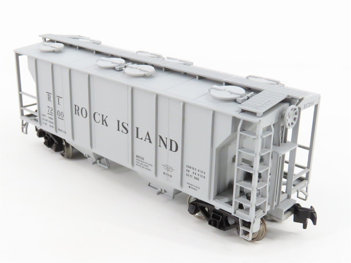 LOT of 2 HO Scale Atlas RI Rock Island 2-Bay Covered Hoppers #7200 &amp; #7394