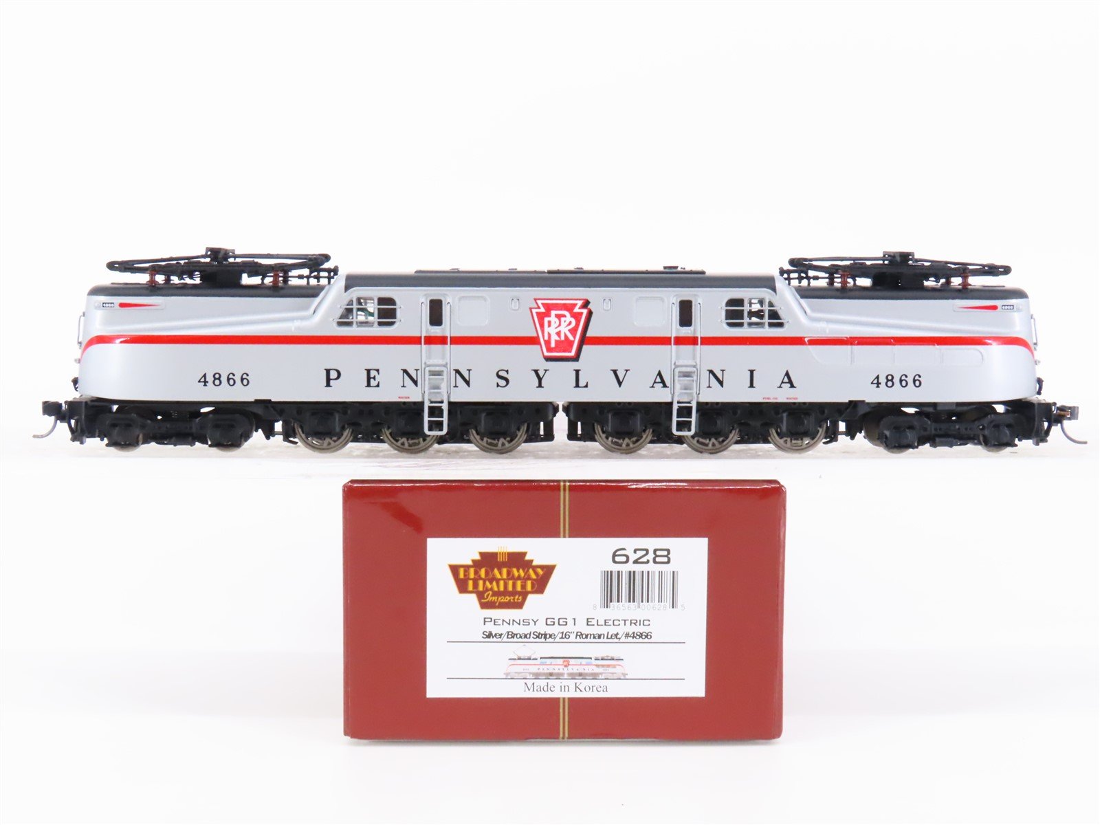 HO Scale Broadway Limited BLI 628 PRR Pennsylvania GG1 Electric #4866 w/ DCC