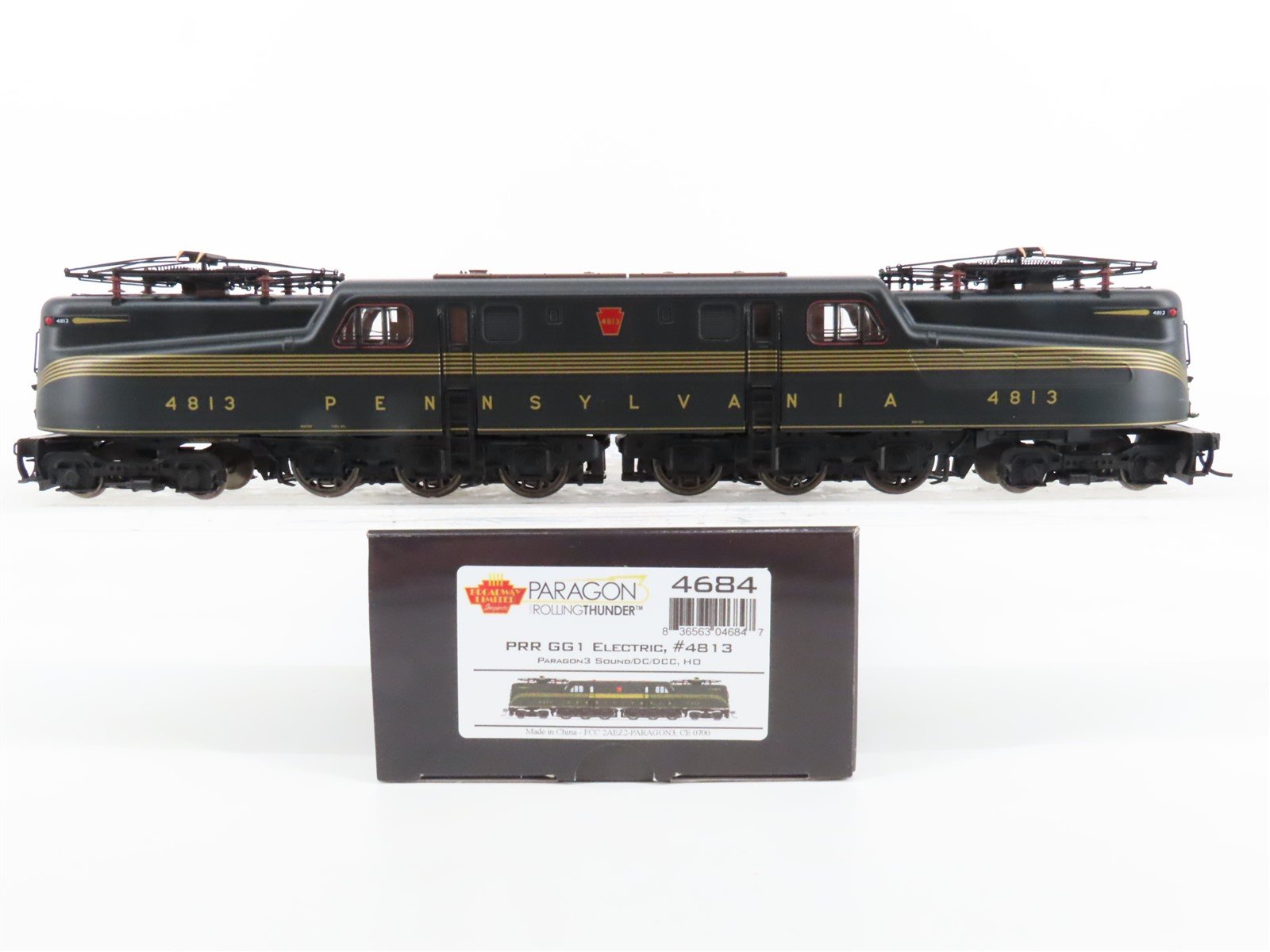 HO Broadway Limited BLI 4684 PRR GG-1 Electric #4813 - Paragon3 - BAD GEARS