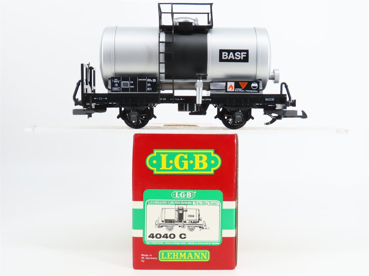 G Scale LGB 4040-C BASF Single Dome Tank Car