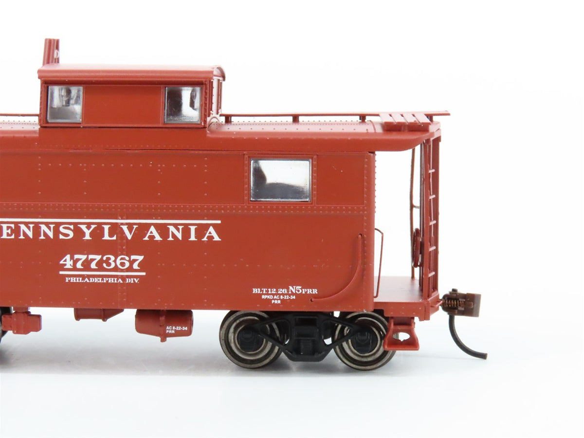 HO Bowser #41675 PRR Pennsylvania N5 Caboose Early Scheme Philadelphia #477367