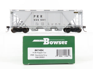 HO Bowser #41484 PRR Pennsylvania Keystone Gray 3-Bay Covered Hopper #255501