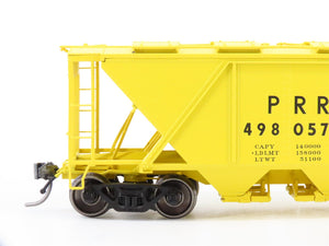 HO Bowser Executive Line #40735 PRR MOW Yellow 3-Bay Covered Hopper #498057