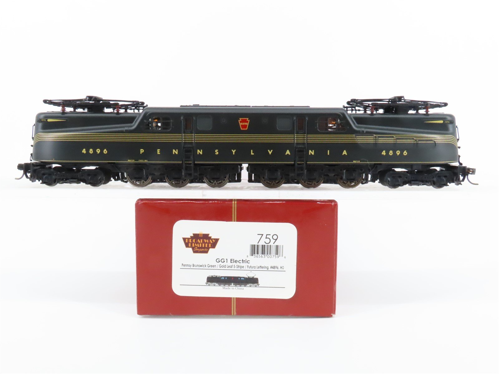 HO Broadway Limited BLI 759 PRR Pennsylvania GG-1 Electric #4896 w/ DCC & Sound