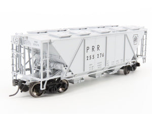 HO Bowser Executive Line #40716 PRR Keystone Gray 3-Bay Covered Hopper #255276